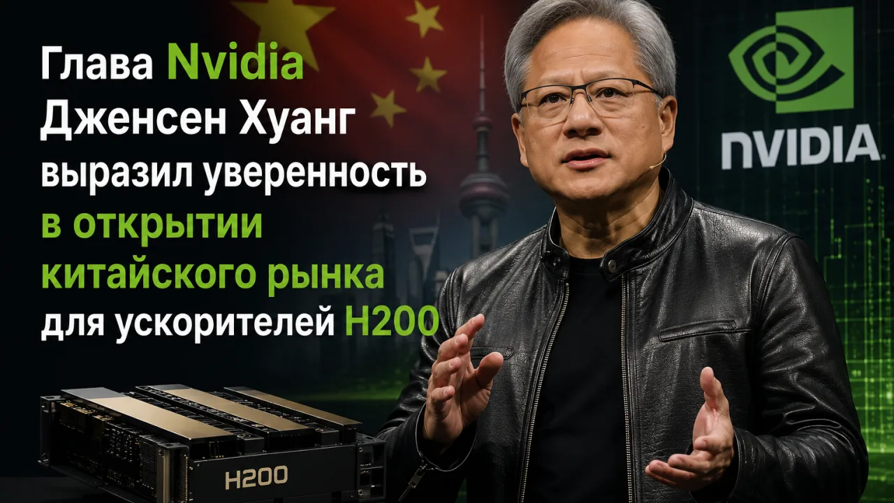 Глава Nvidia Дженсен Хуанг выразил уверенность в открытии китайского рынка для ускорителей H200