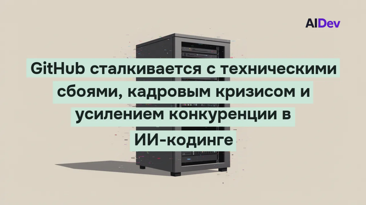 Серверная стойка с эффектом глитча