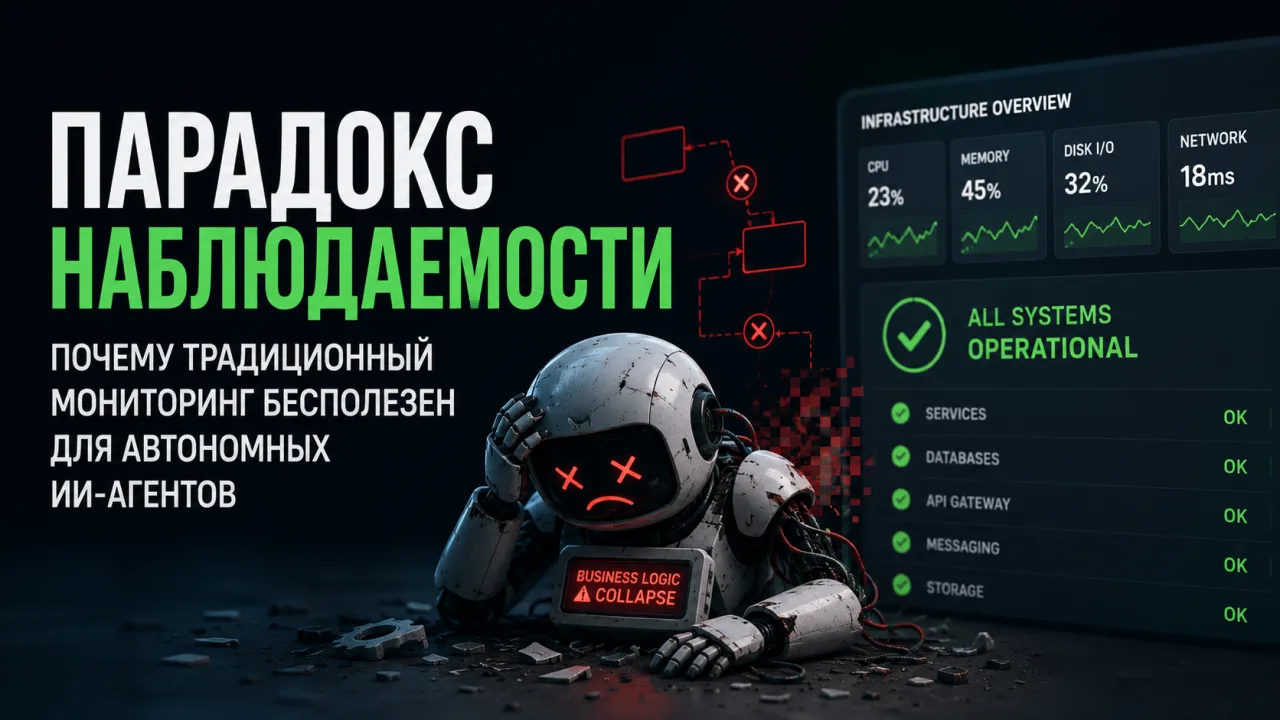 Парадокс наблюдаемости: почему традиционный мониторинг бесполезен для автономных ИИ-агентов