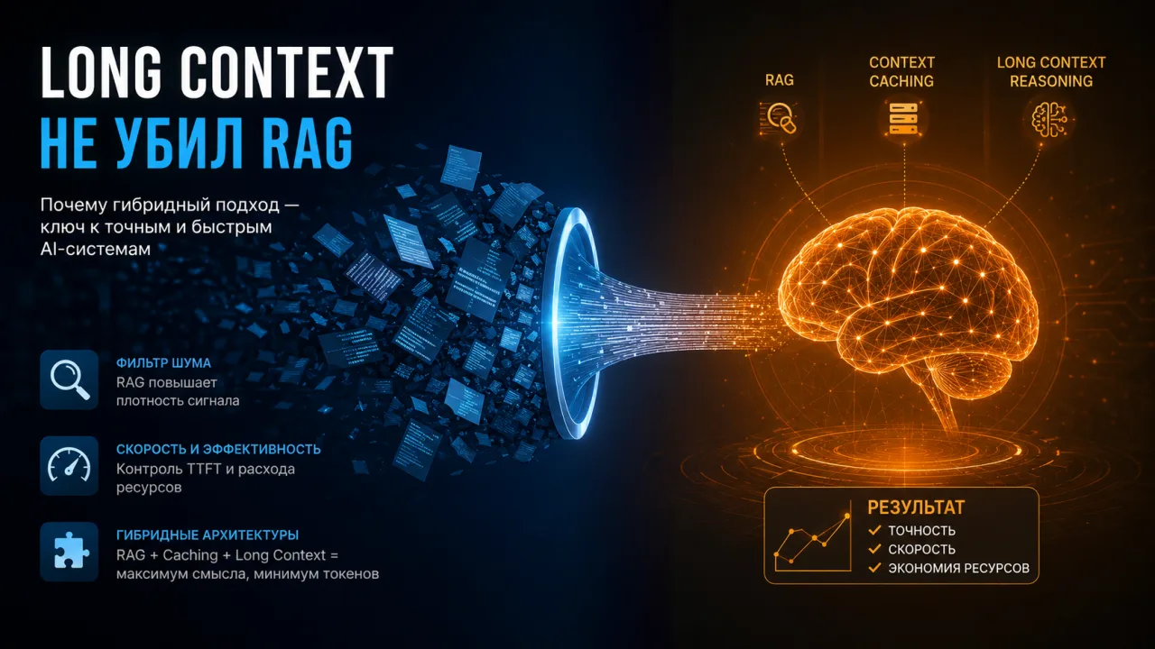 RAG против Long Context: почему огромные окна токенов становятся ловушкой для архитекторов