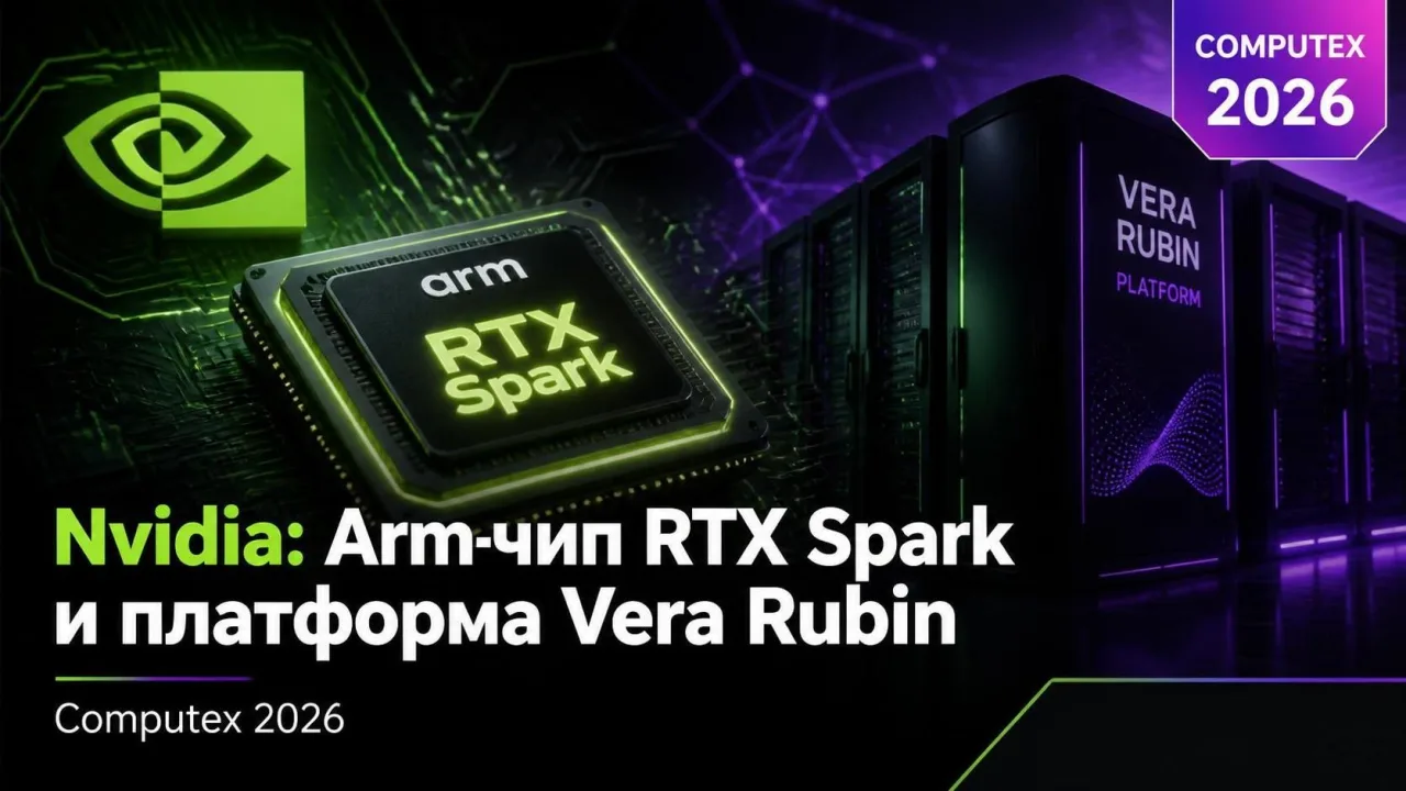 Nvidia представила Arm-чип RTX Spark и платформу Vera Rubin на Computex 2026