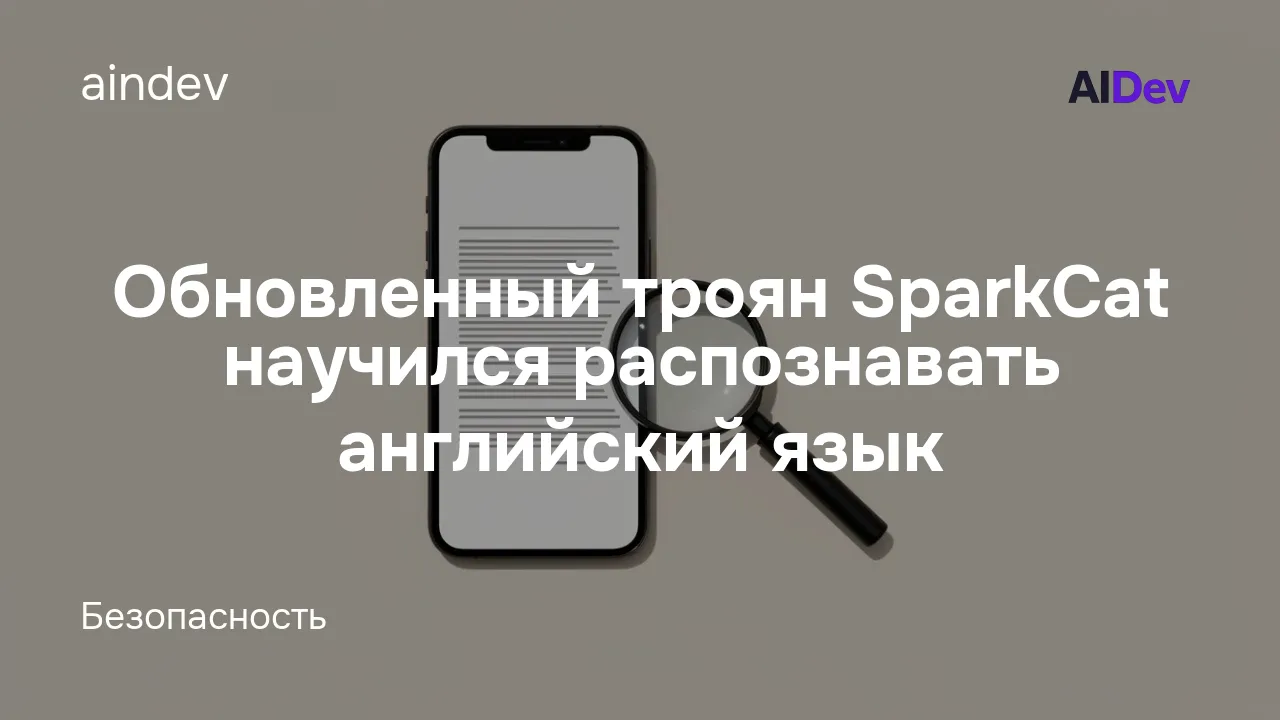 Обновленный троян SparkCat научился распознавать английский язык
