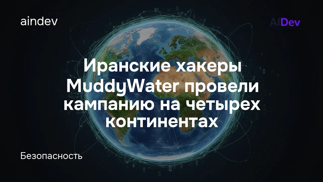 Иранские хакеры MuddyWater провели кампанию на четырех континентах