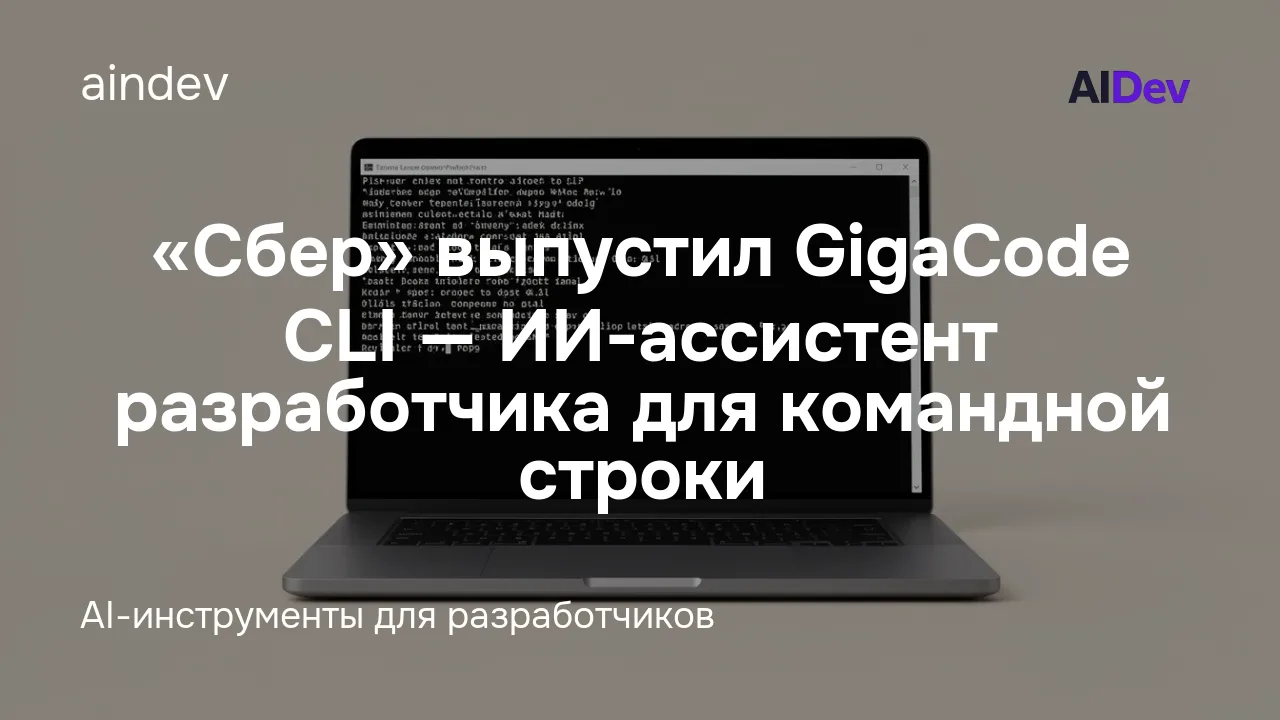 «Сбер» выпустил GigaCode CLI — ИИ-ассистент разработчика для командной строки