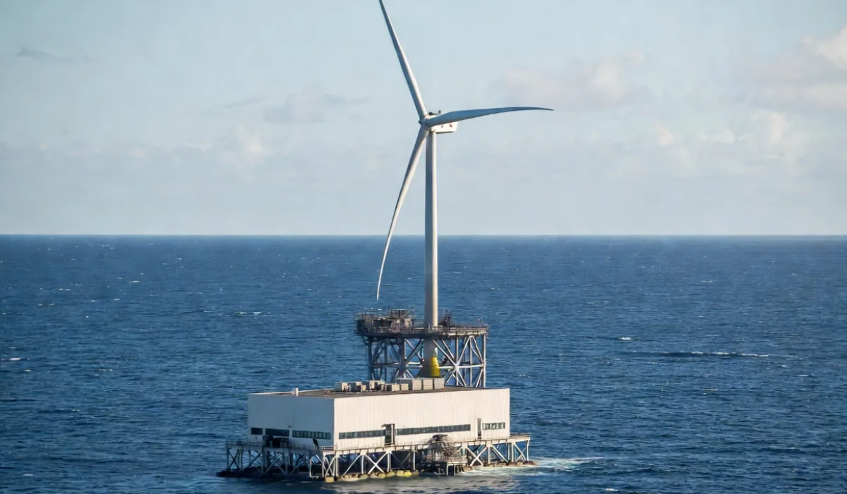 Дата-центр под плавучей оффшорной ветряной турбиной