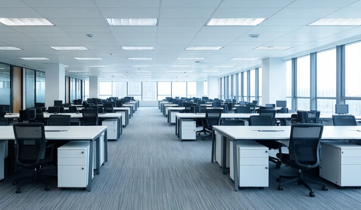 Пустой openspace офис