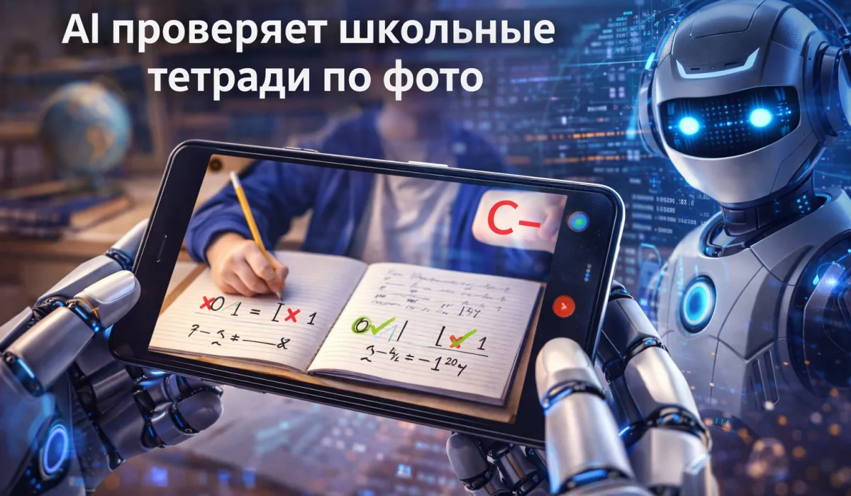 ИИ проверяет школьные тетради по фото в Подмосковье