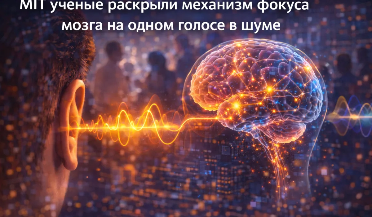 MIT ученые раскрыли механизм фокуса мозга на одном голосе в шуме
