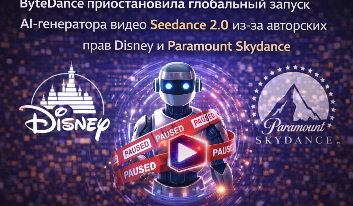 ByteDance приостановила глобальный запуск Seedance 2.0 после претензий Disney и Paramount Skydance