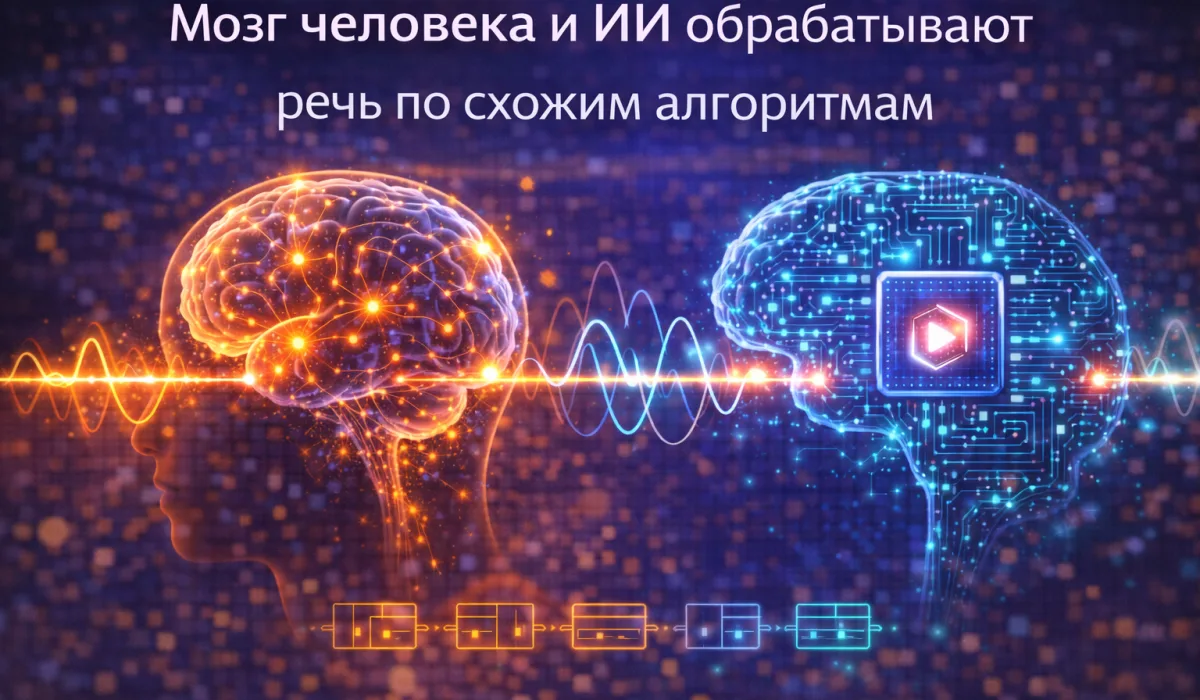 Мозг человека и ИИ обрабатывают речь по схожим алгоритмам
