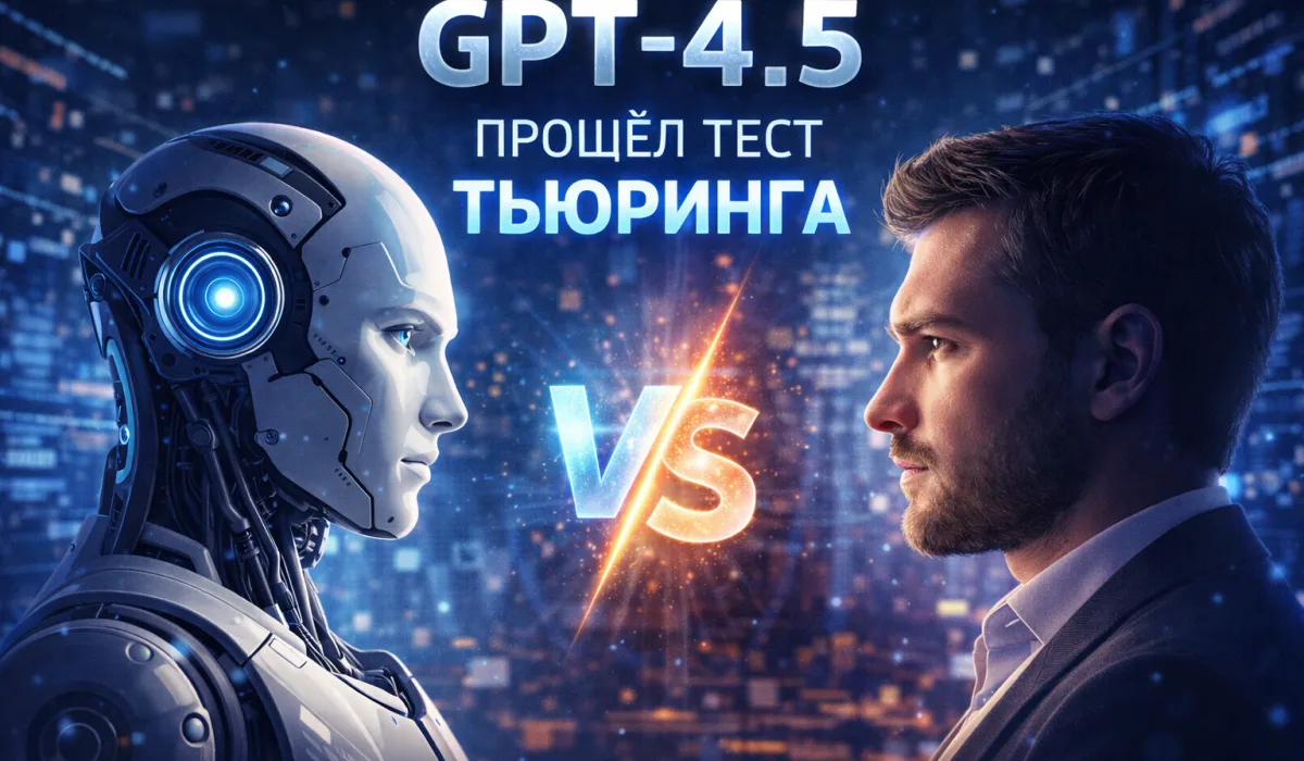 GPT-4.5 прошёл тест Тьюринга, имитируя человеческие ошибки