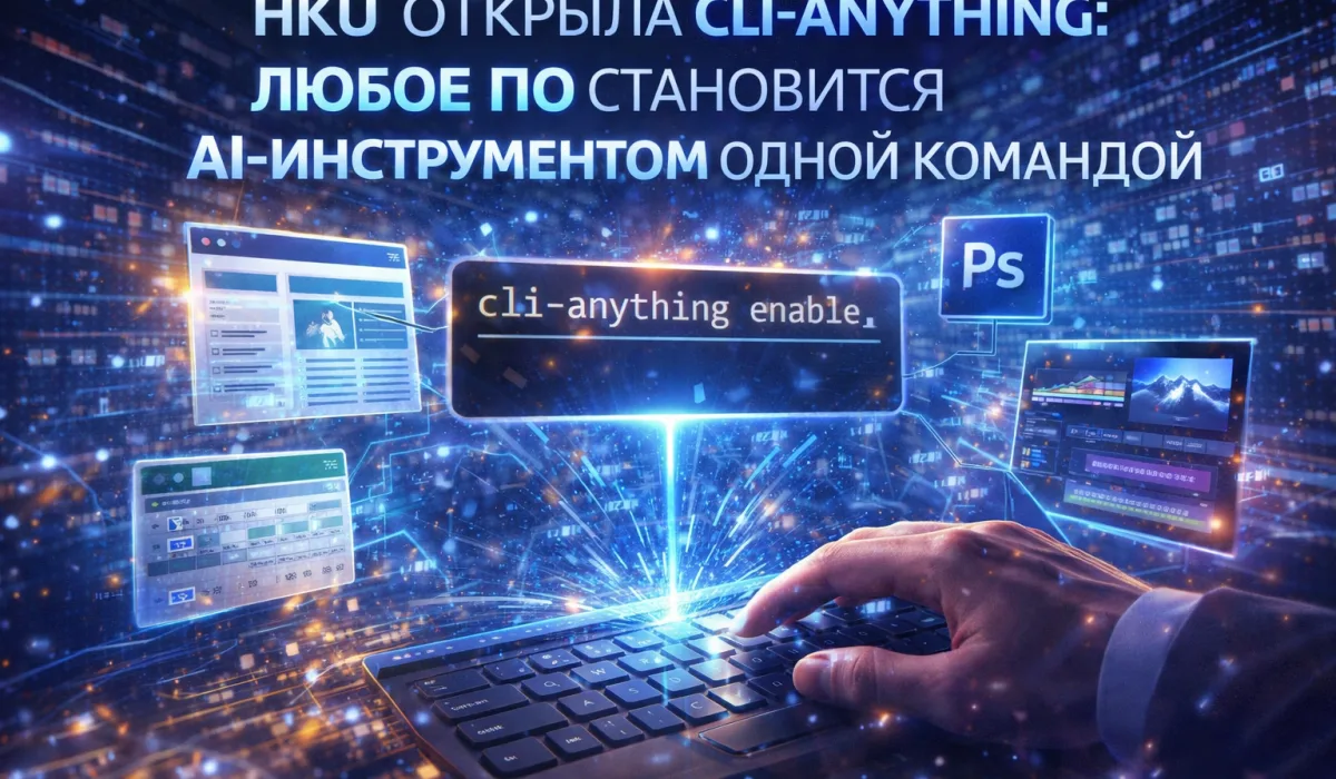 HKU открыла CLI-Anything: любое ПО становится AI-инструментом одной командой