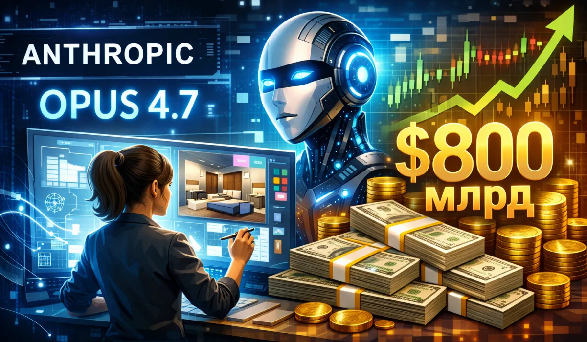 Anthropic готовит модель Opus 4.7 и ИИ-инструмент для дизайна, инвесторы предлагают до 800 млрд долларов