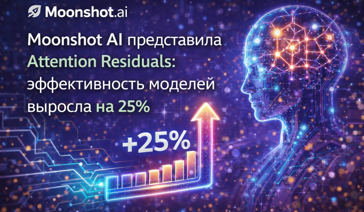 Moonshot AI представила Attention Residuals: эффективность моделей выросла на 25%