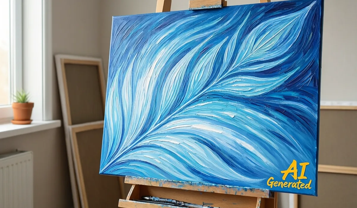 Картина с подписью ИИ