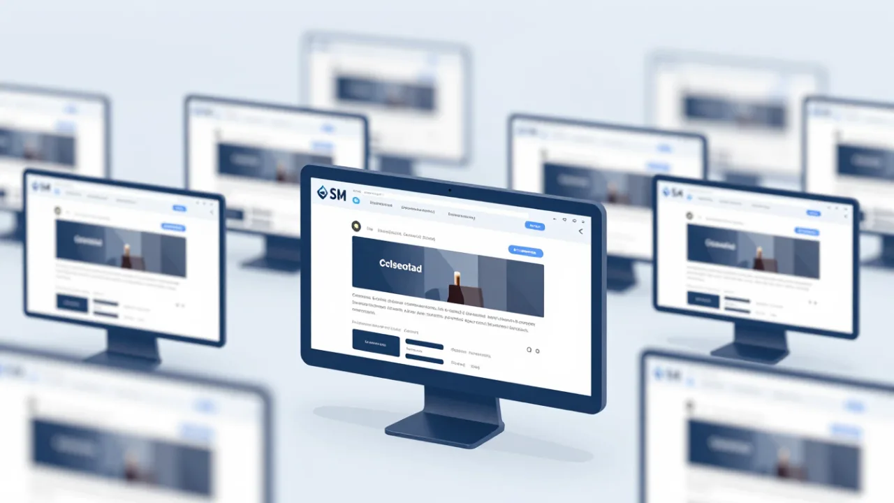 Современная иллюстрация: генерация множества однотипных веб-сайтов с помощью искусственного интеллекта