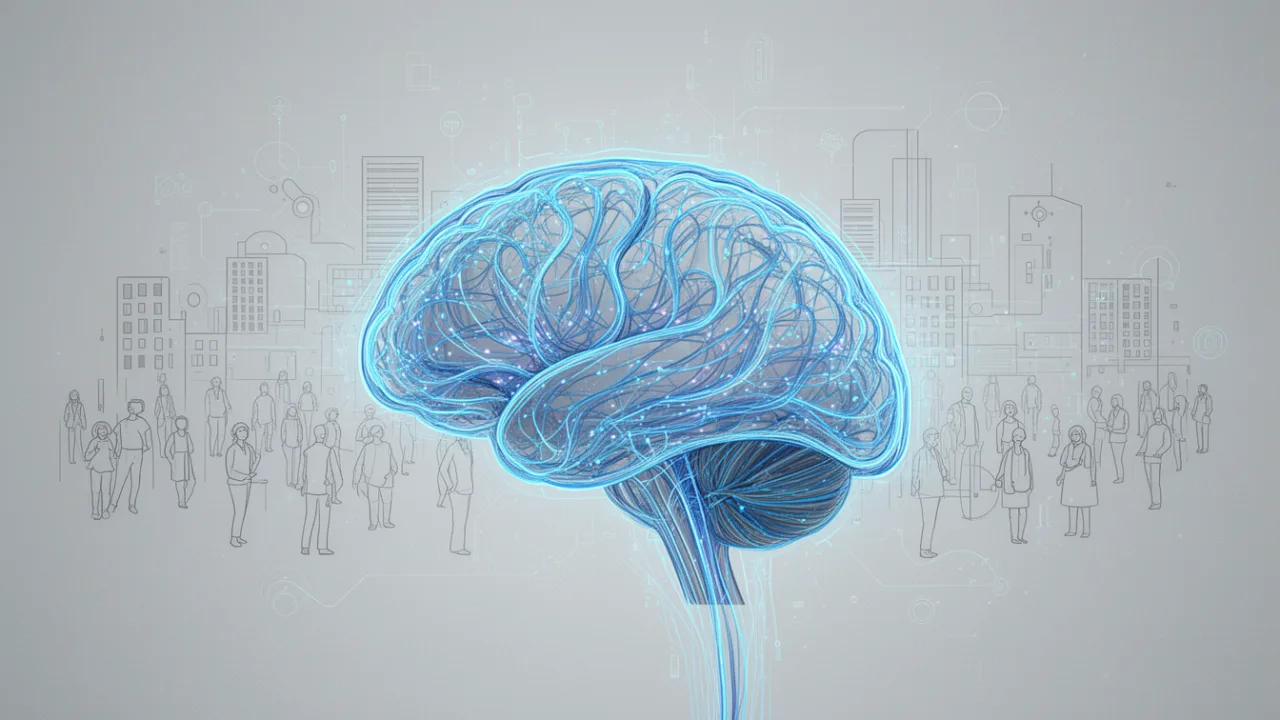 Цифровой человеческий мозг в городской среде