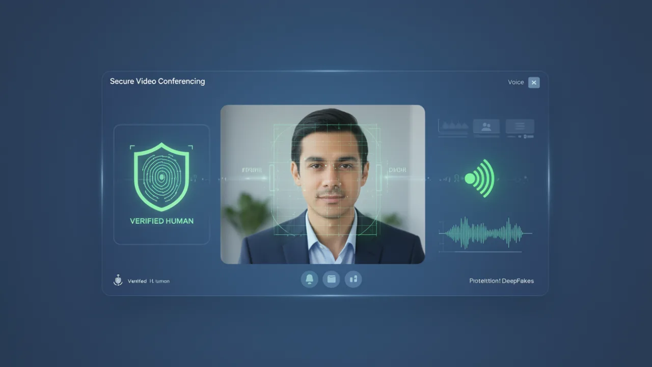 Система безопасных видеоконференций с верификацией личности