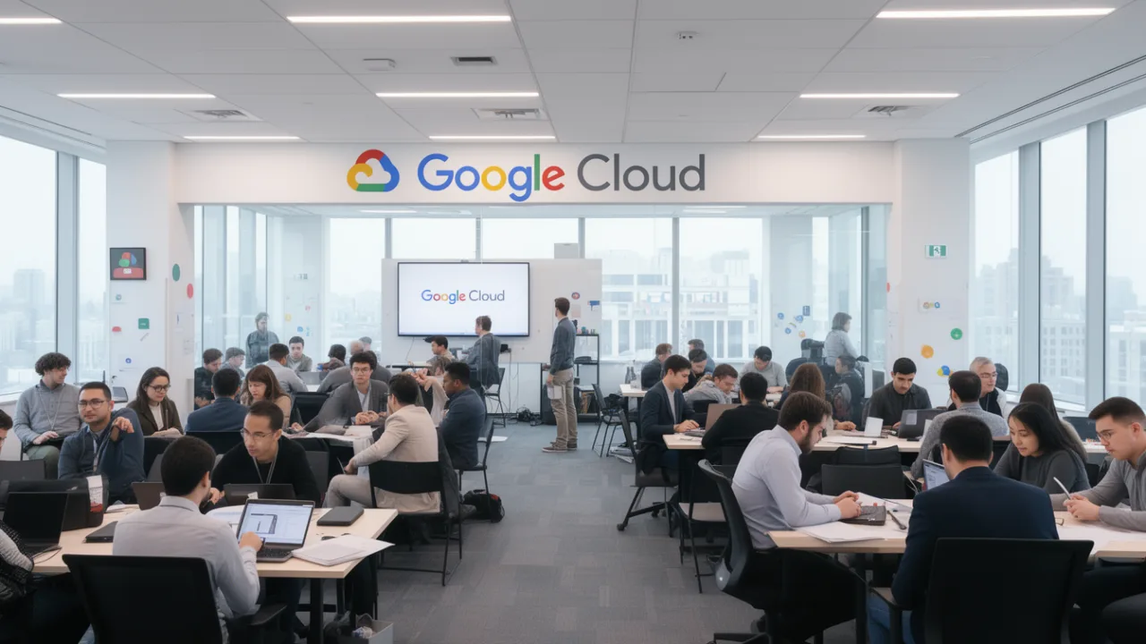 Презентация в офисе Google Cloud